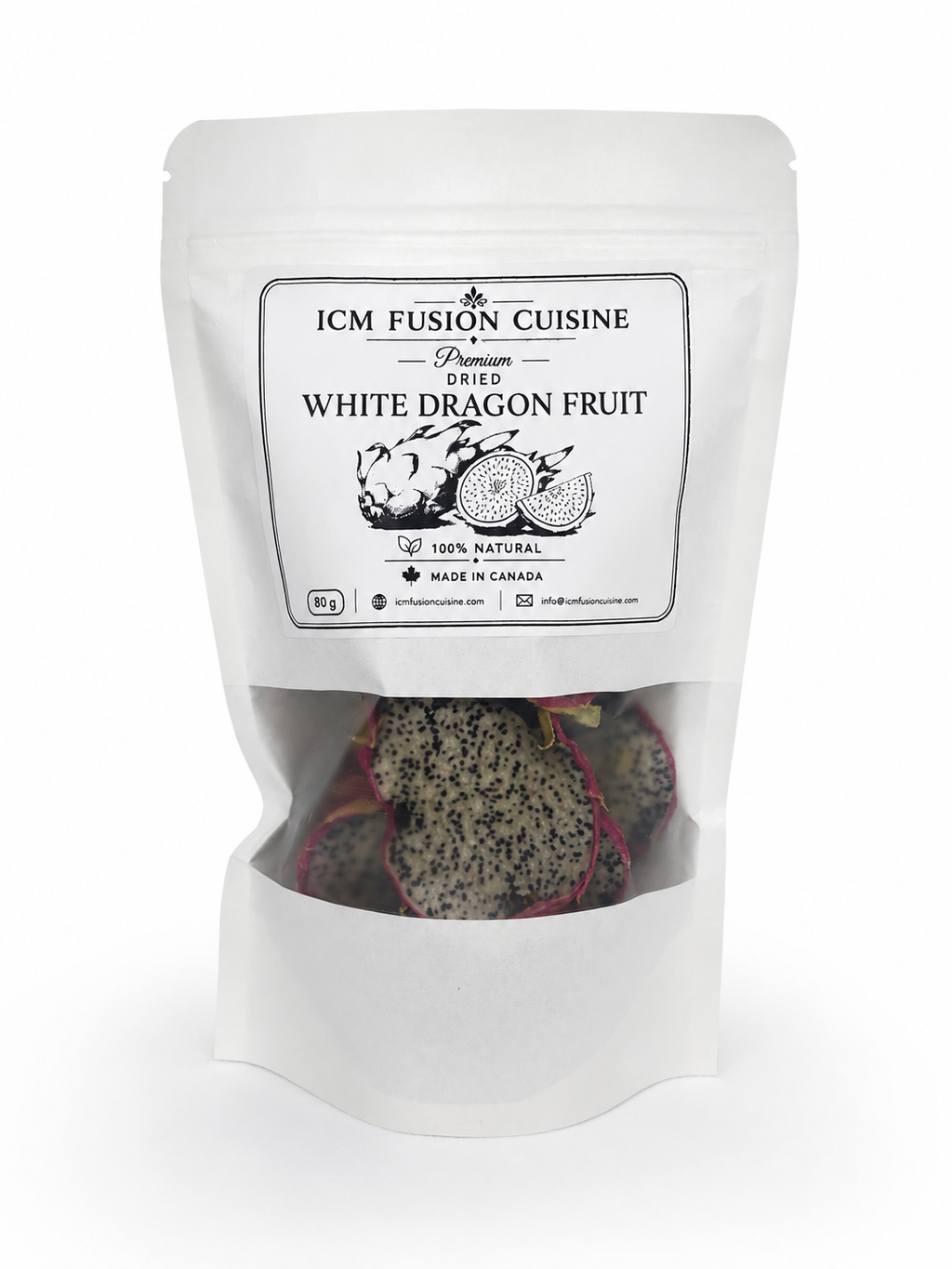 ICM  Premium Dried White Dragon Fruit