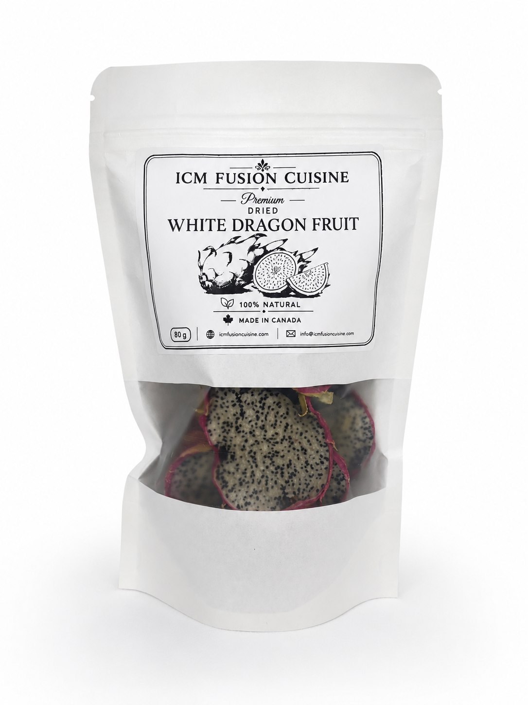 ICM  Premium Dried White Dragon Fruit