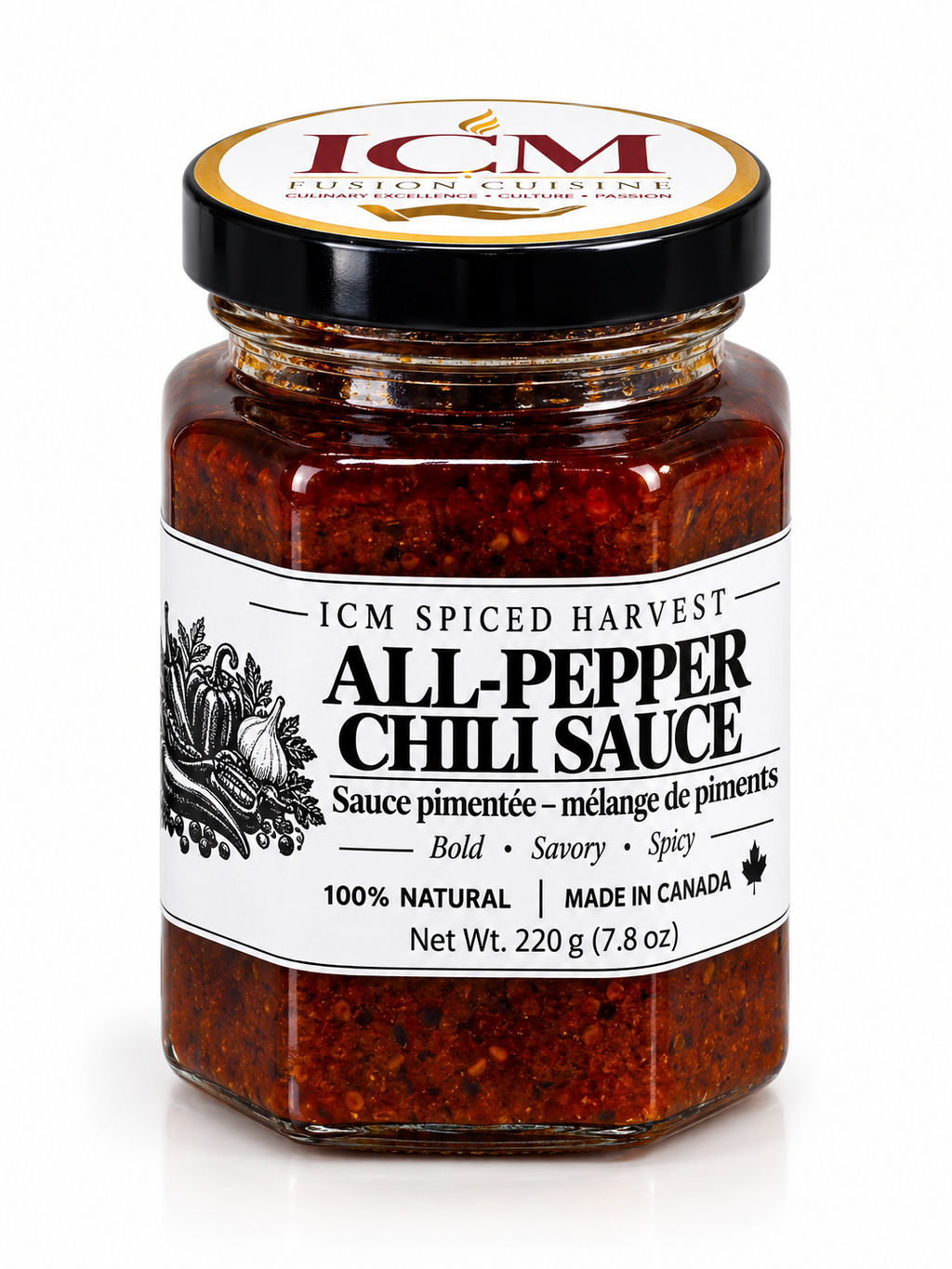 ICM Spiced Harvest  /All Pepper  Chili Sauce 220g